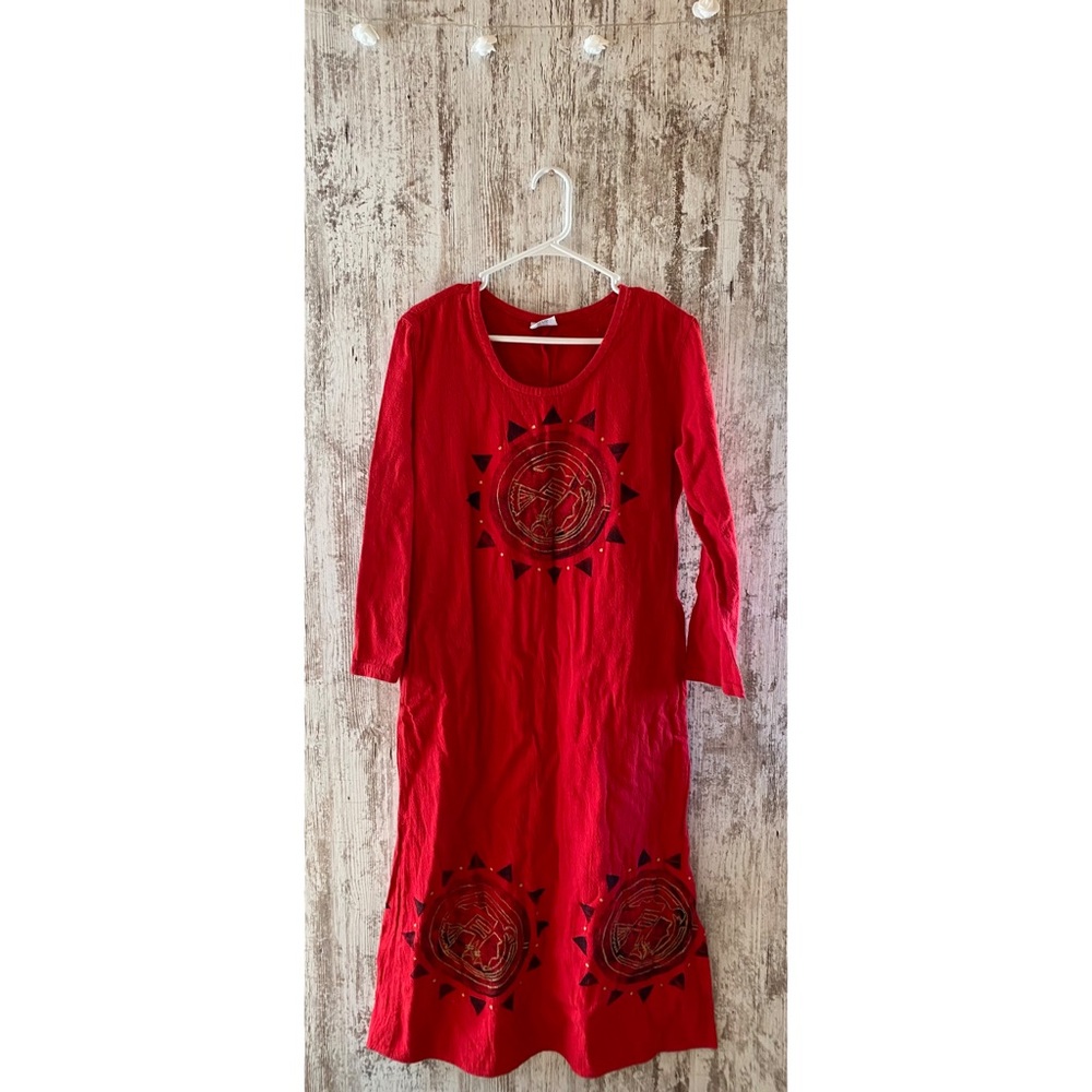 C.M.C. long sleeve maxi dress